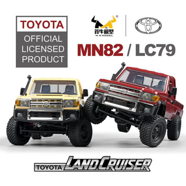 MN82 Full Scale Toyota Licensed Land Cruiser 4WD Off-Road Remote Control truck Rock Crawler Climbing Vehicle
