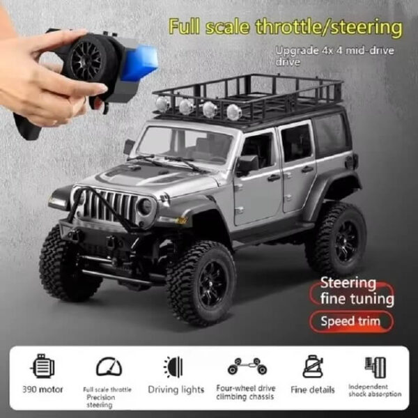 MN128 1:12 Wranglers Climbing Remote Control Off-Road Car Rock Crawler Adult Professional 2.4G 4WD RC