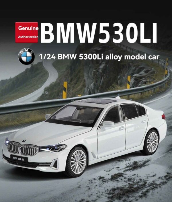 1:24 Officially authorized BMW 530LI Alloy Diecast Luxy Model Car