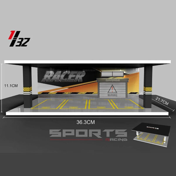 Model Car Acrylic Display Box Transparent Dustproof Mini garage