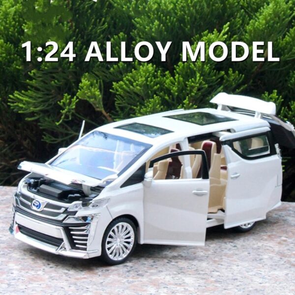 1:24 Toyota Vellfire MPV Alloy Diecasts Model Van Car