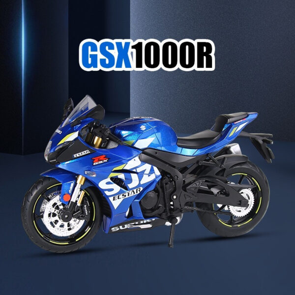1:12 Suzuki GSXR1000 Diecast Model Motorcycle with sound and light
