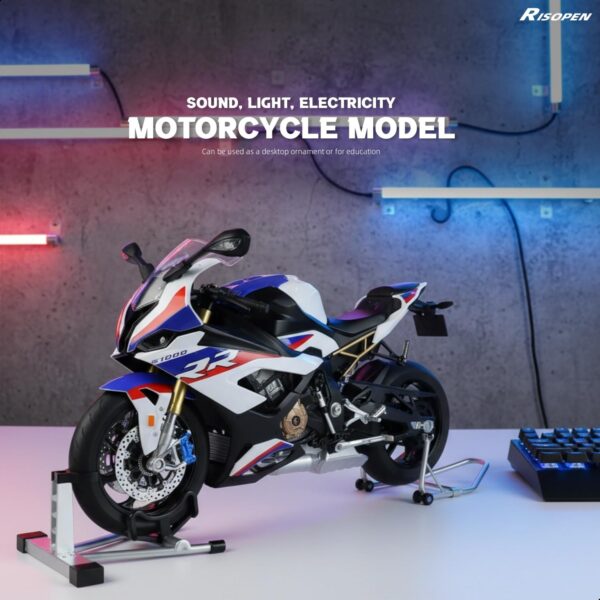 1:6 Scale BMW S1000RR Smoke Edition Diecast Alloy Model Bike Super Motorcycle Premium Diecast model