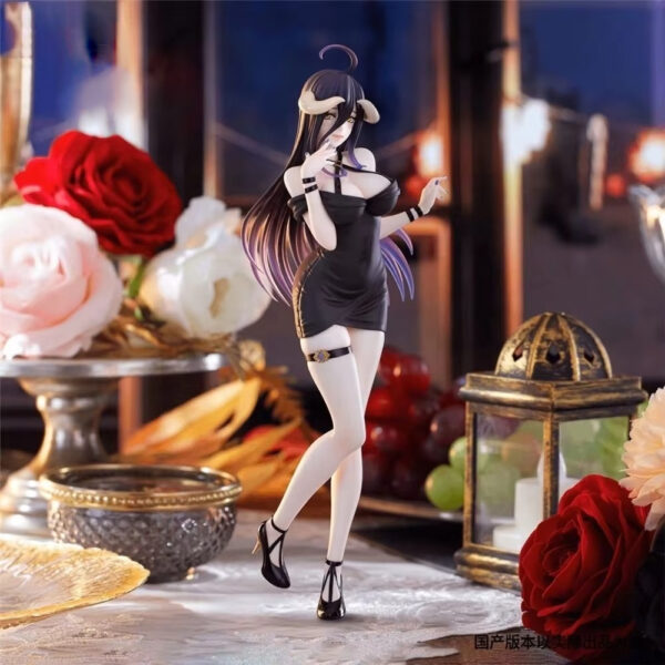 22cm Anime Figure Sexy Albedo Action Figure Gown Figurine PVC Adult Collection