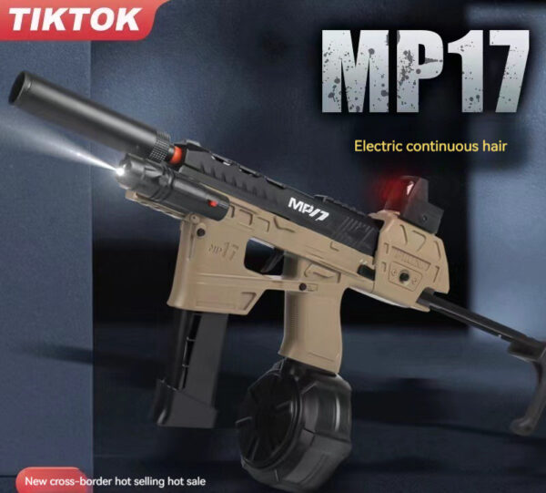 MP17 Electric Gel Blaster Soft Gun EVA Bullet Water Ball Toy Gun for Adults and Kids Electric Gun Water Bullet